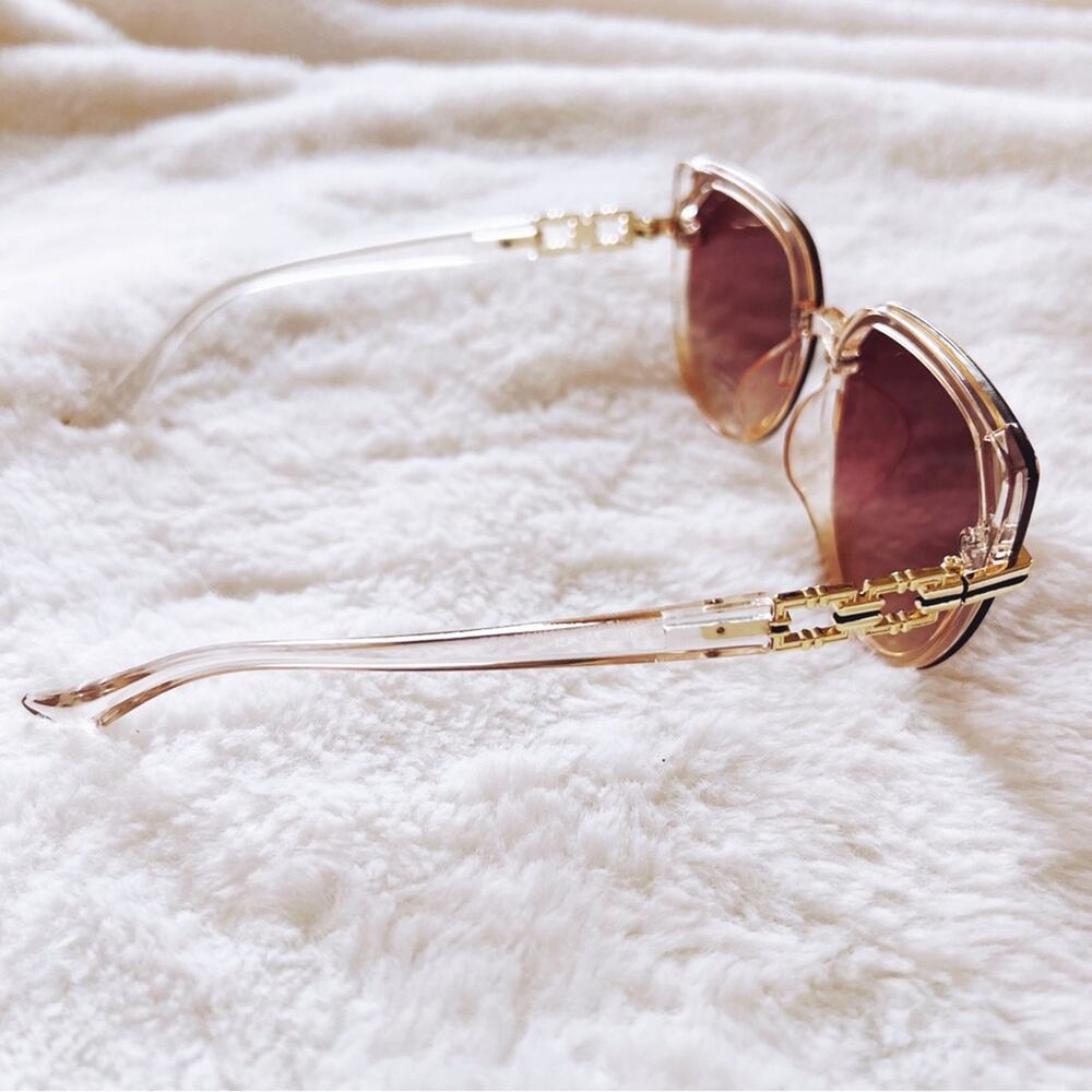 Liana Light Brown Sleek Sunglasses - Picture 7 of 11